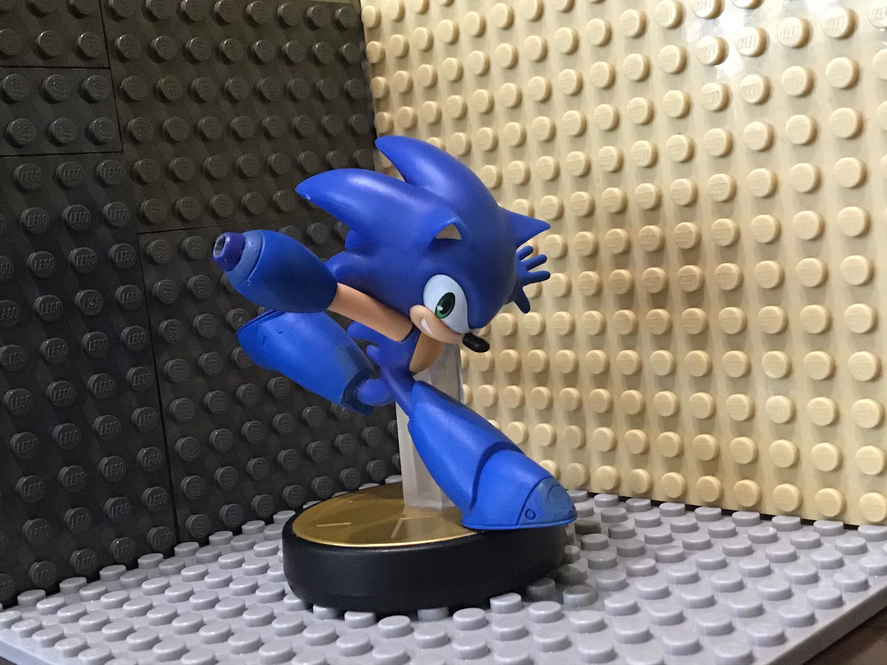 Custom amiibo figurine megaman sonic blend. Etsy