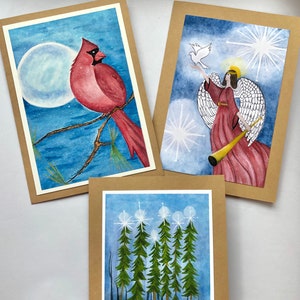 Christmas/Holiday Cards-Blank Inside- Buy One Card, Sets of 4, 6 or 8