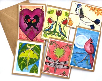 Greeting Cards- Blank Inside - Buy one card, sets of 4,6 or 8.