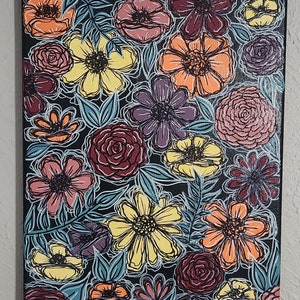 Fleurs colorées