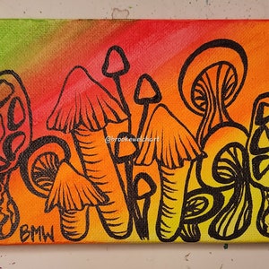 Neon Mushrooms