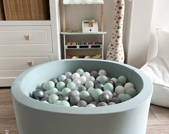 Ball Pit | Ball pit Dusty Mint + 200 Balls (colour of your choice)