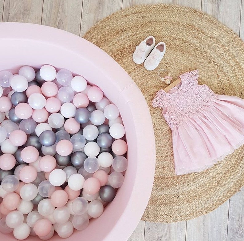 Ball Pit 200 Balls Included Pink Ball Pit Kids Ball Pit Etsy