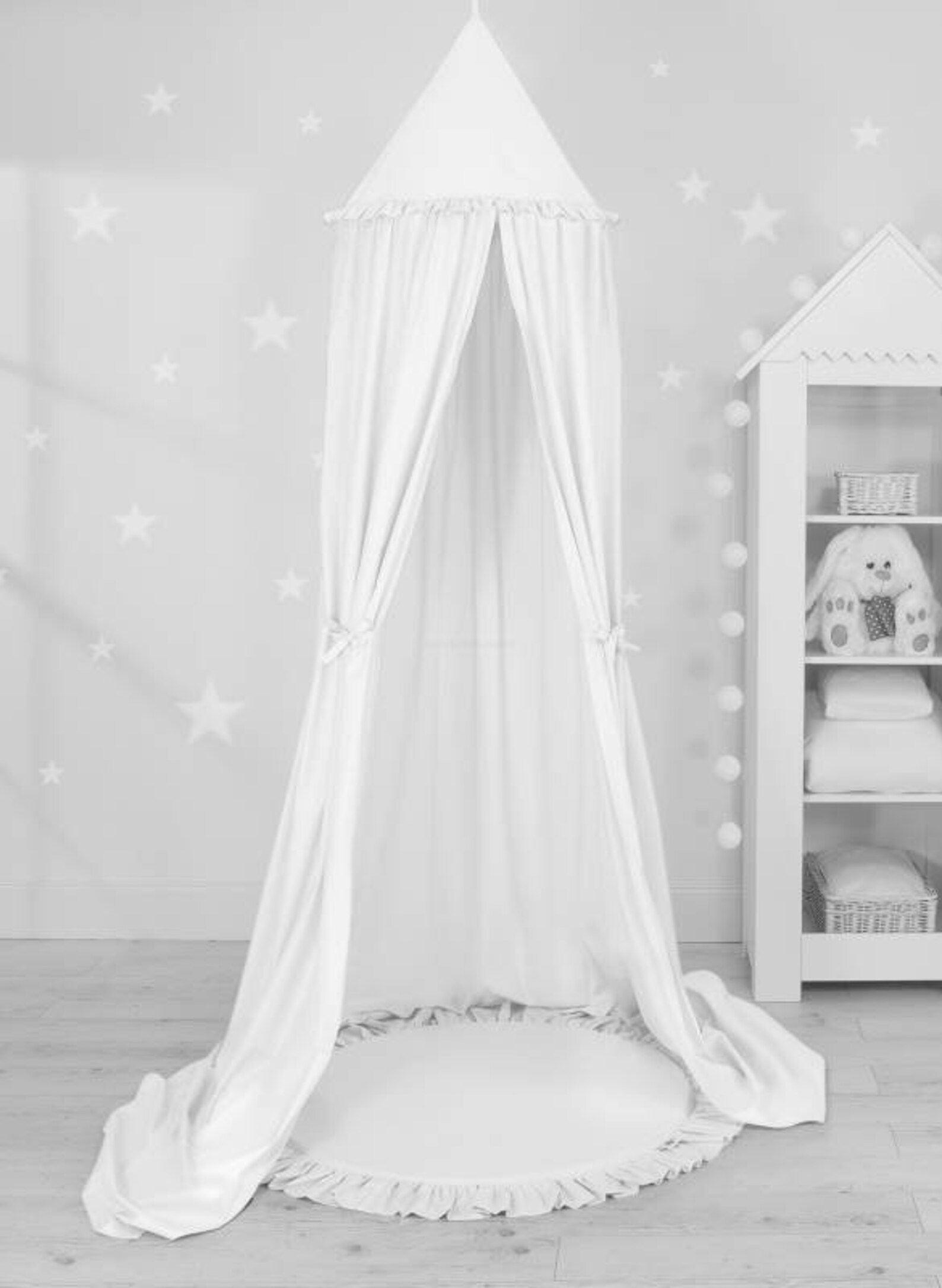 Cotton Canopy Crib Canopy Play Nursery Canopy Canopy With Etsy