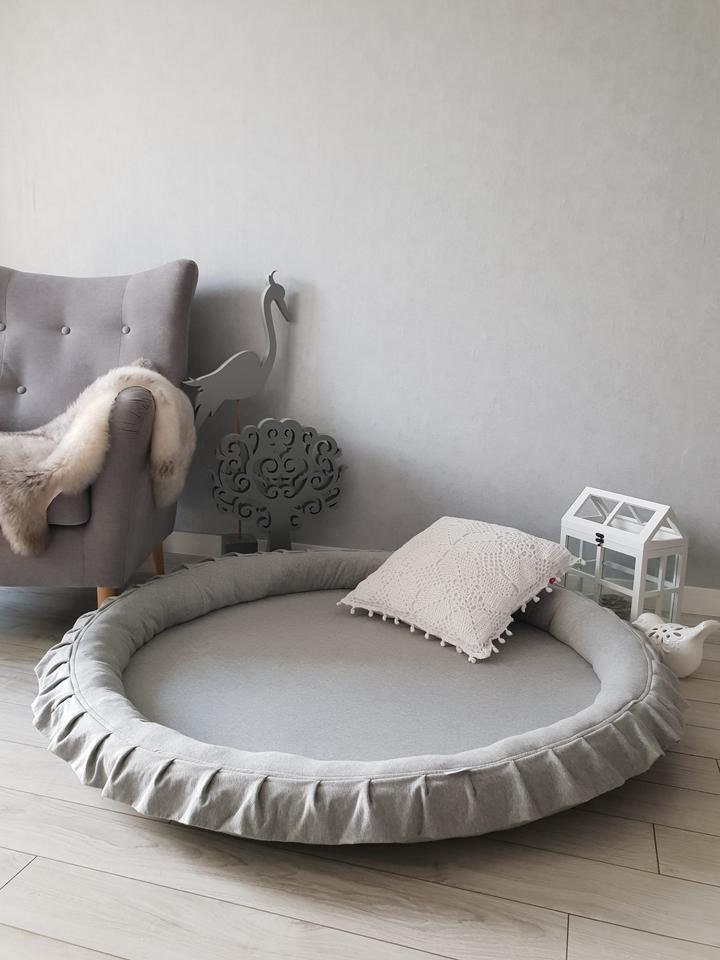 Premium Padded Play Mat Gray | Pink | Beige | Blue | Mint