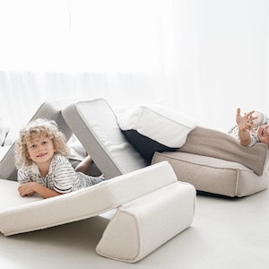 BOULCE Foam Chair-Lounge for Kids - Safe, Eco-Friendly, and Fun! | Transformable Foam Play Sofa for Kids | Montessori Play Couch