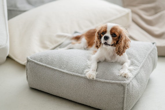 Dog bed as floor pillow deals