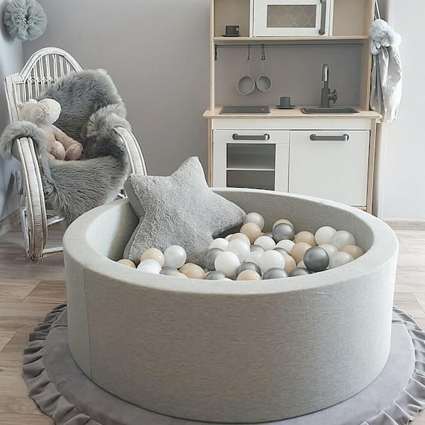 Ball Pit + 200 Balls included - Gray