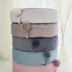 Sitzsack für Kinder Kleiner Hocker für Kinder Bodenhocker Großer Hocker zum Ausruhen Bodenkissen Sitzsack / Boho-Liege small pouf