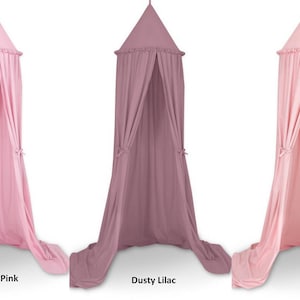 Cotton Canopy crib Canopy play, nursery canopy, canopy with mat, baldachin, Canppy for girl, Canopy Pink Powder Dusty Pink Violet Lila