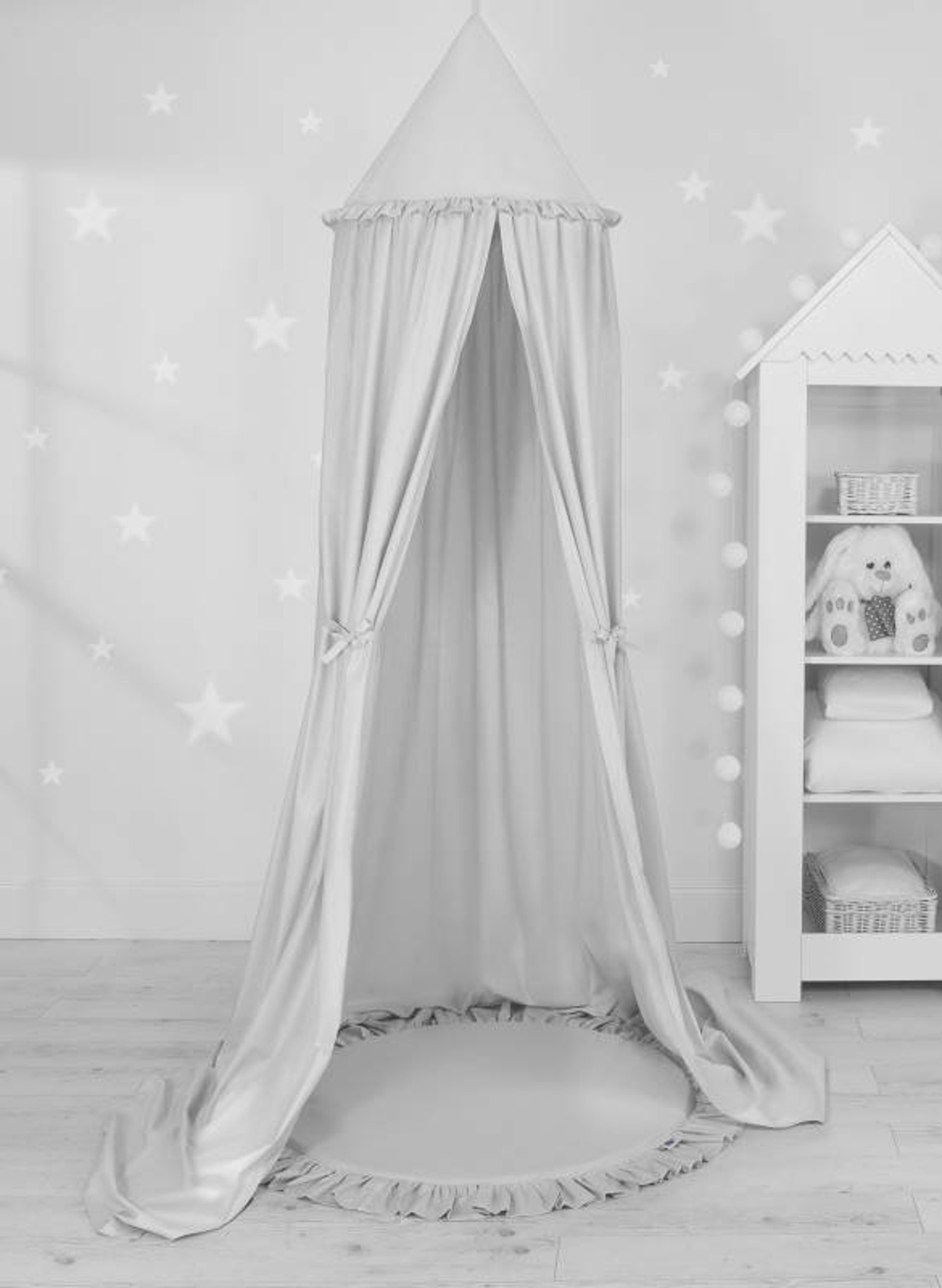 Cotton Canopy Crib Canopy Play Nursery Canopy Canopy With Etsy