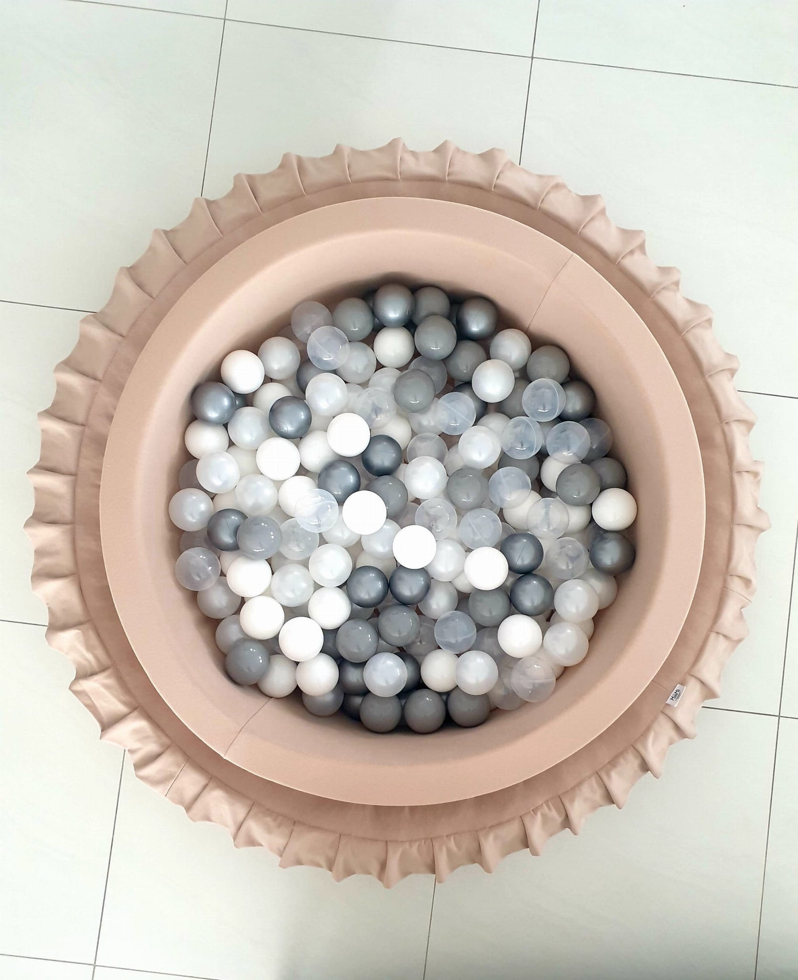 Beige BallPit Round 200 Balls included Baby Foam Round Ball Etsy