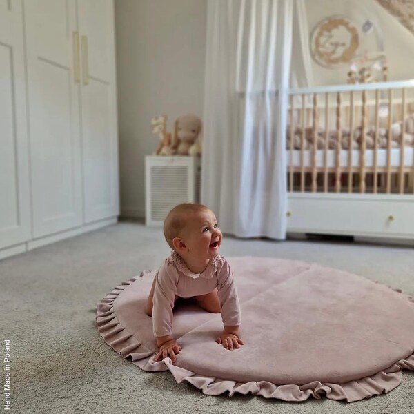 Alfombra de juego plegable de terciopelo / Alfombra de juego acolchada / Alfombra de juego para niños / Alfombra de juego de suelo / Alfombra de juego