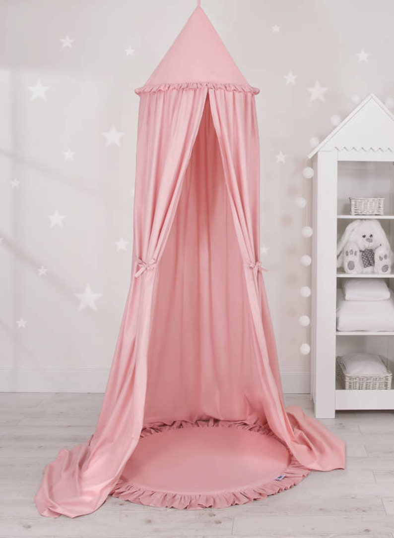 Cotton Canopy Crib Canopy Play Nursery Canopy Canopy With Etsy