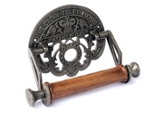 THE CROWN Toilet Fixture Rustic Toilet Roll Holder in Cast Iron - Bathroom Decor - Gifts