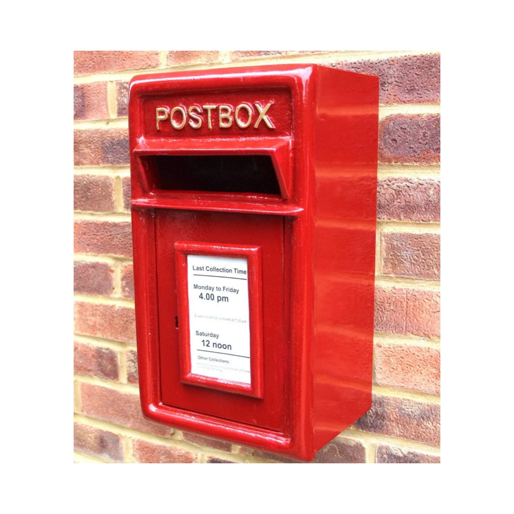 Wall Mount Royal Mail Post Box Red Mail Box British Gifts Etsy UK