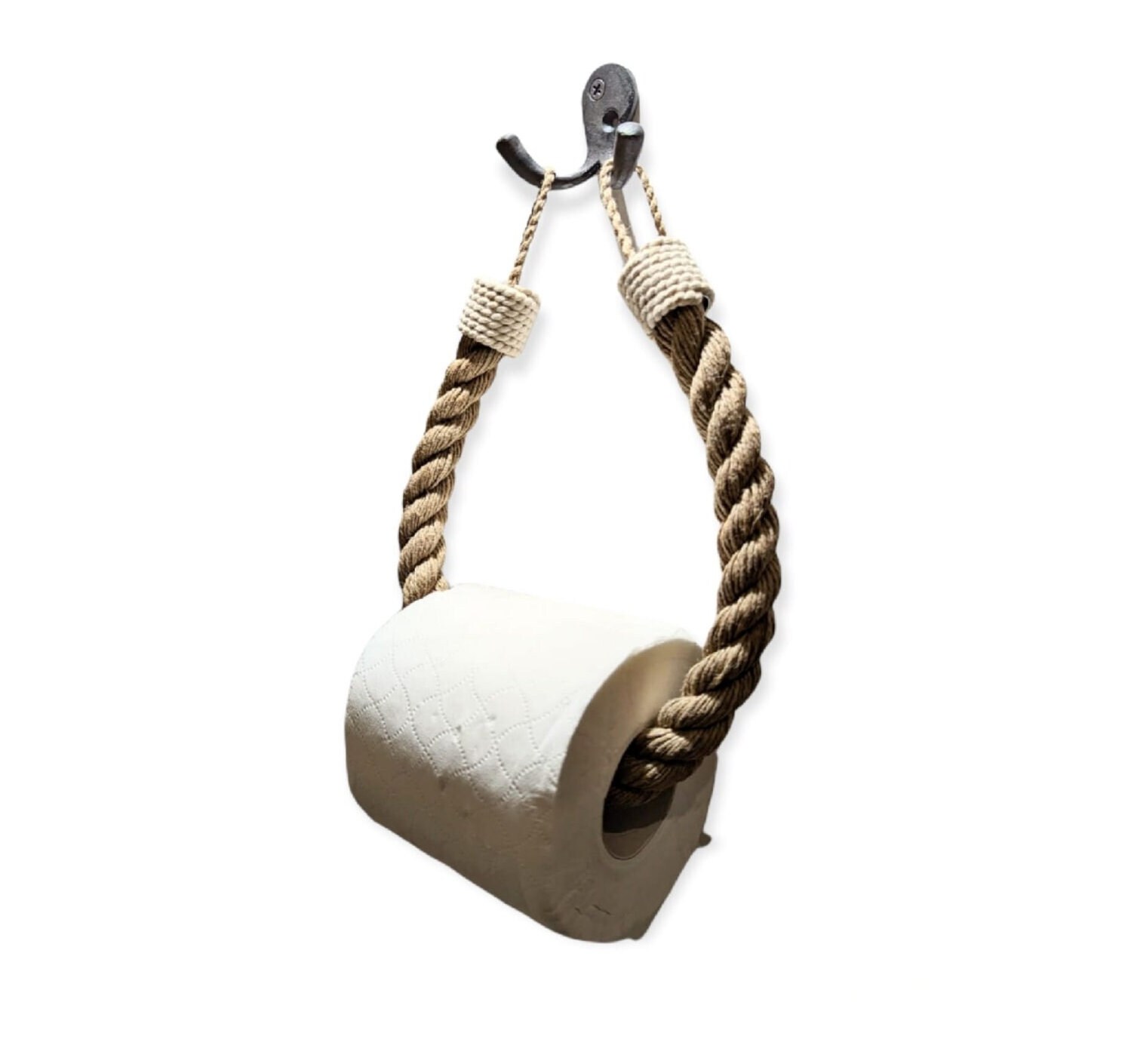 Retro Style Rope Toilet Roll Holder/towel Rail Bohemian Etsy UK