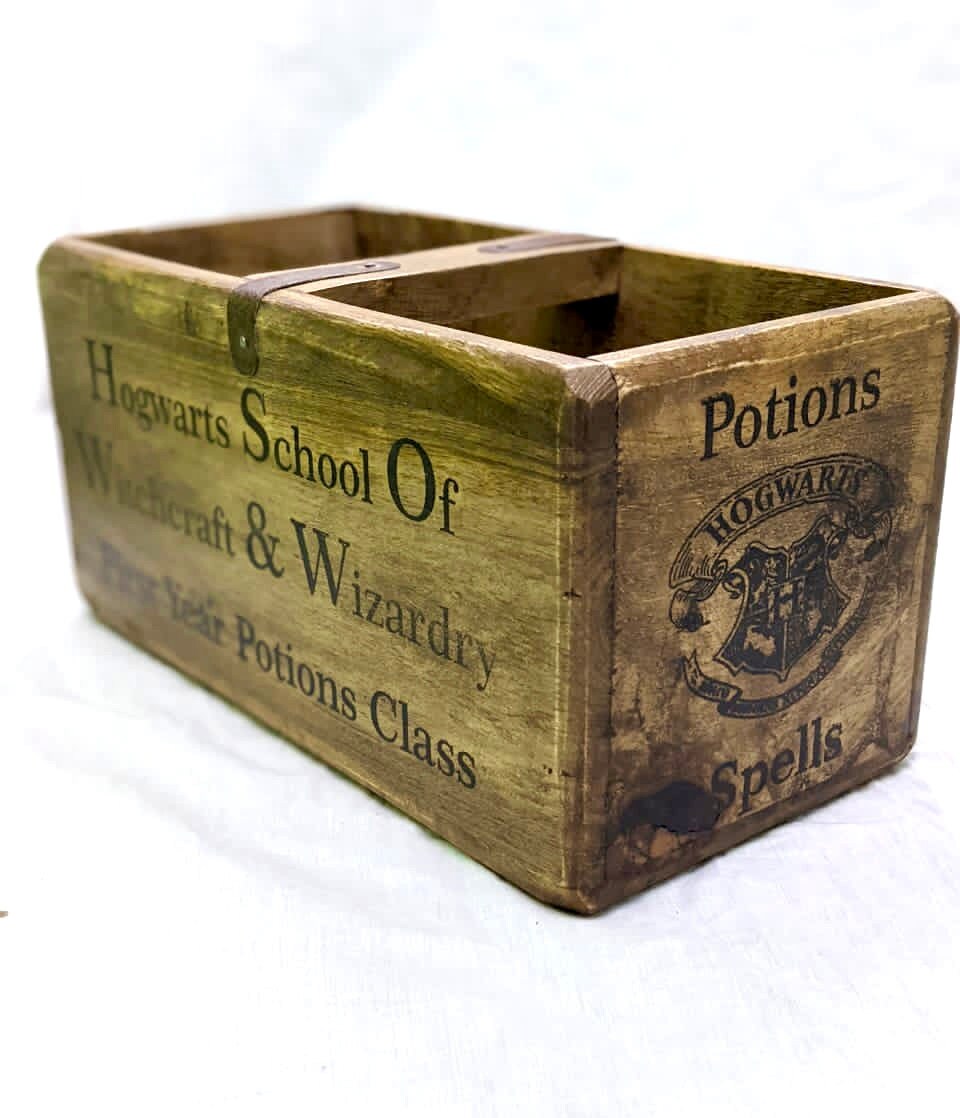 Harry Potter Wooden Storage Box. Organisers Kitchen Storage Etsy