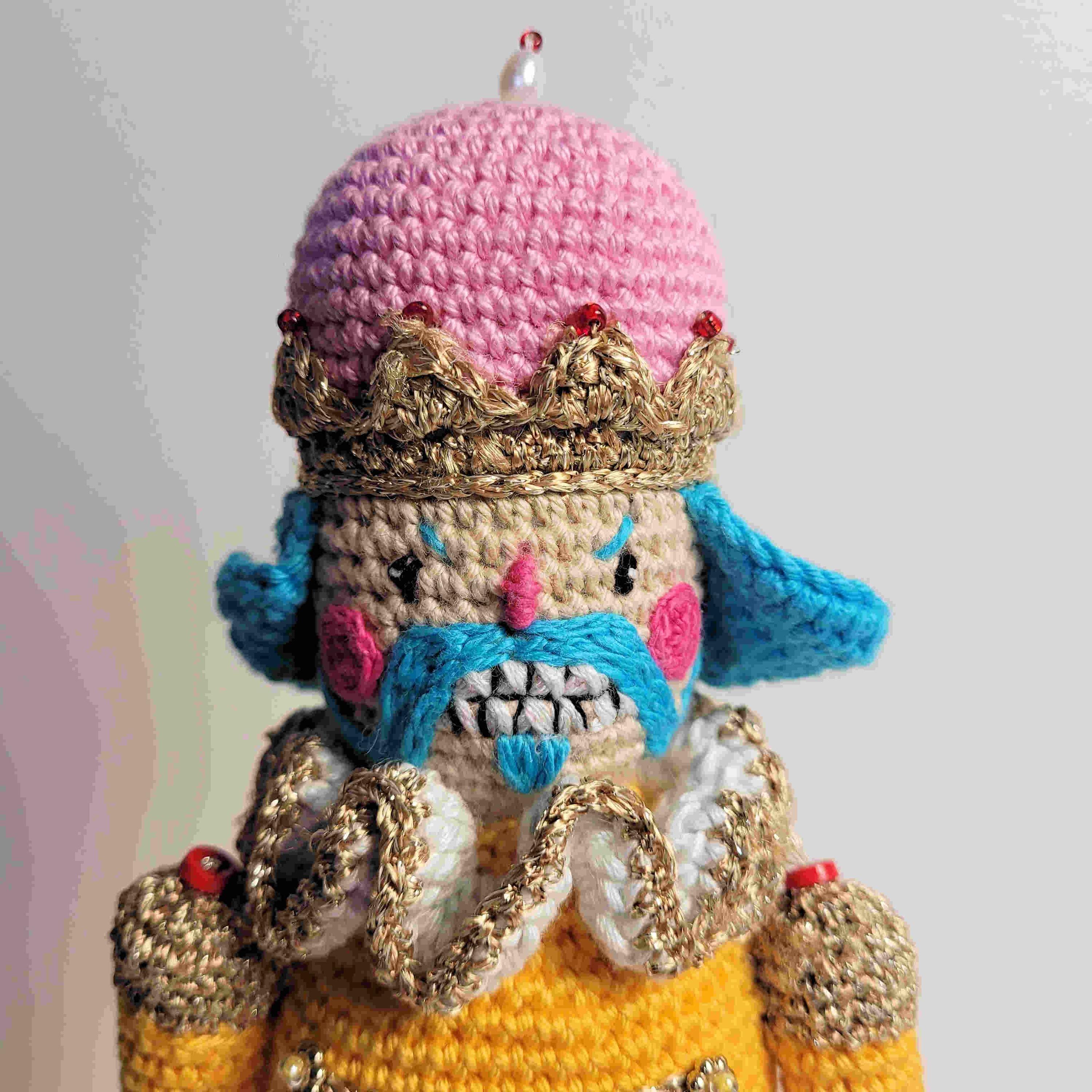 Günther, the crochet nutcracker. Gwilami & Granny's Crochet Hook pattern