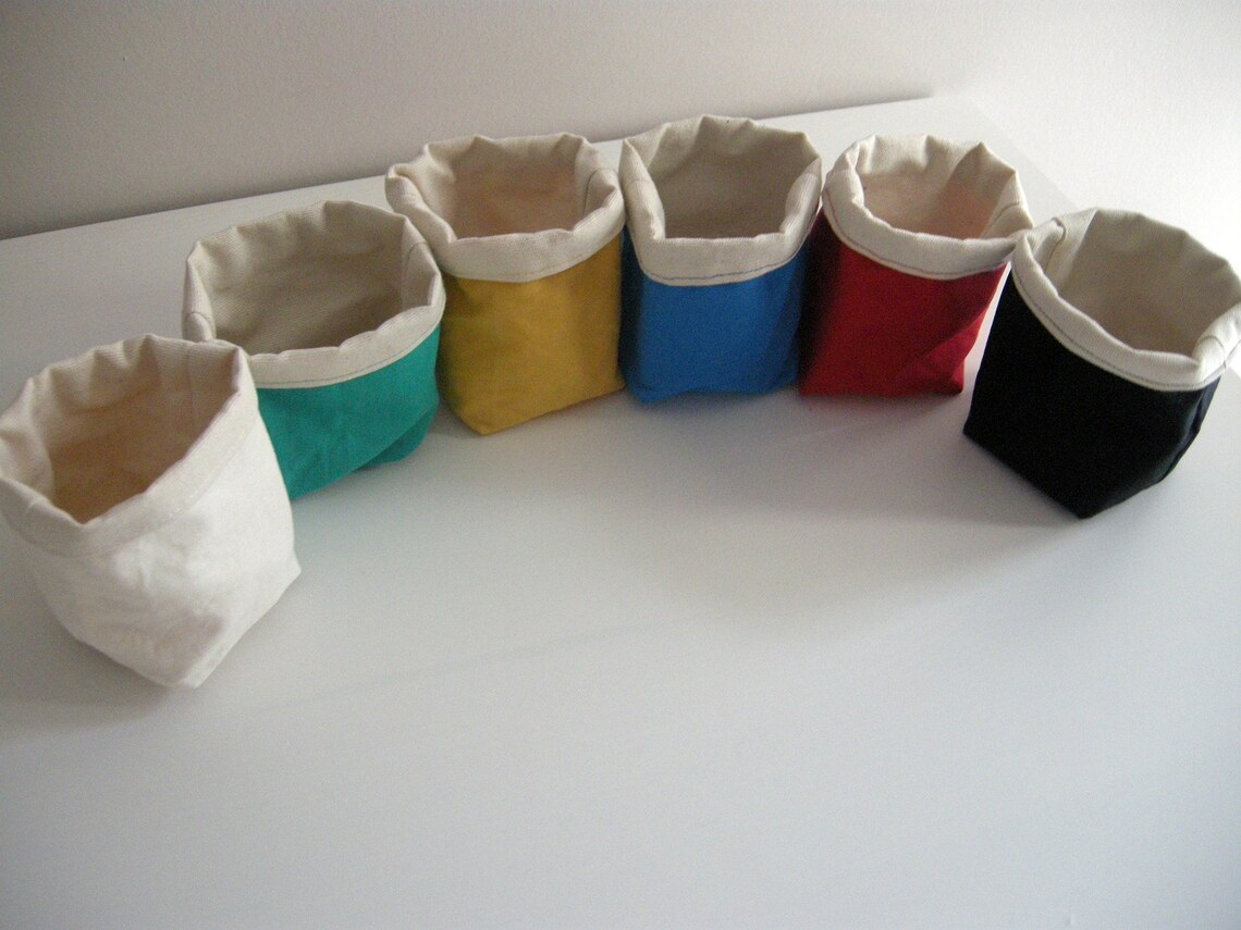 Montessori color sorting baskets Set of 6 baskets Mini Etsy