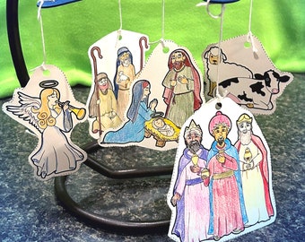 Printable 3D Christmas Nativity Scene Display Set Activity Paper ...