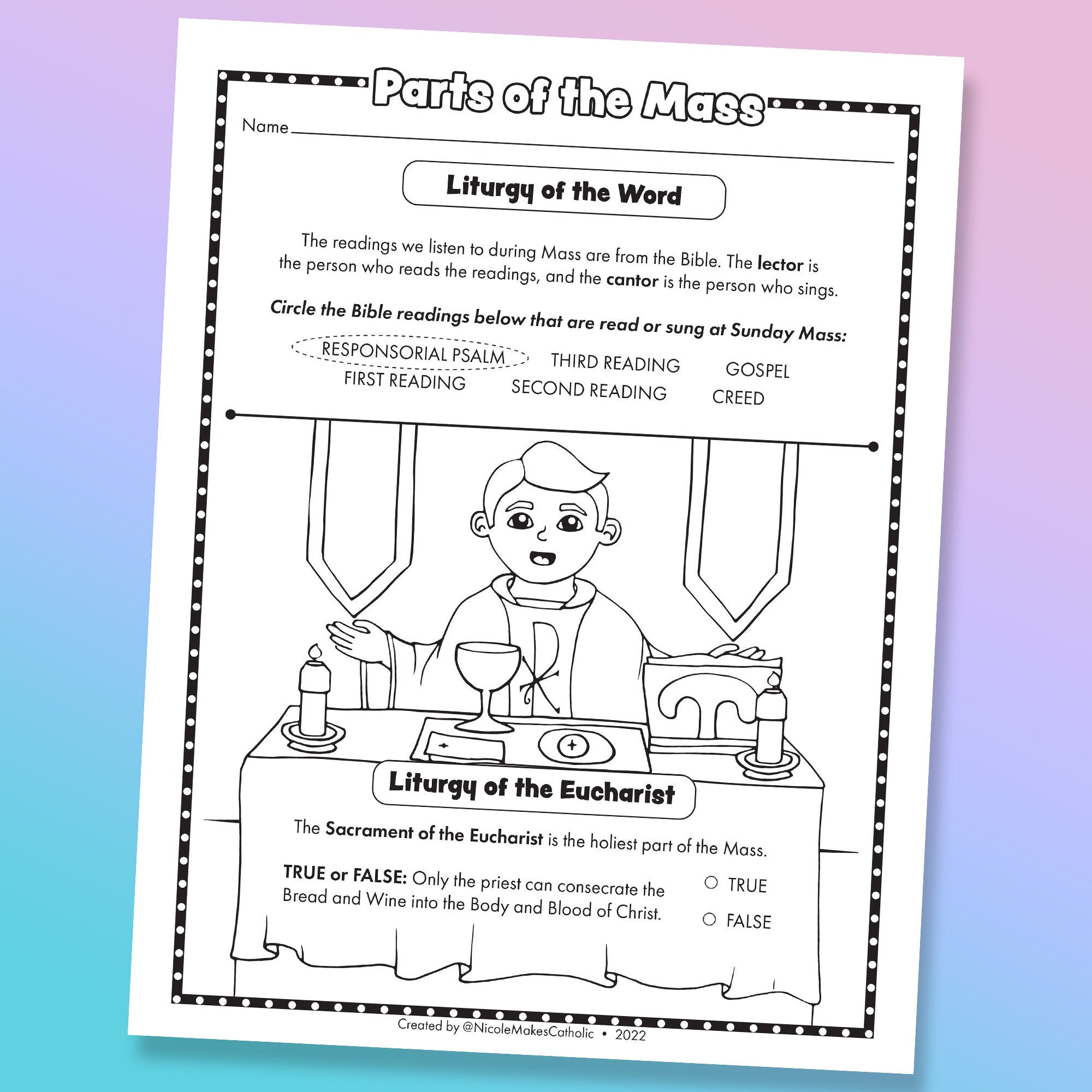 parts-of-the-mass-worksheet-etsy