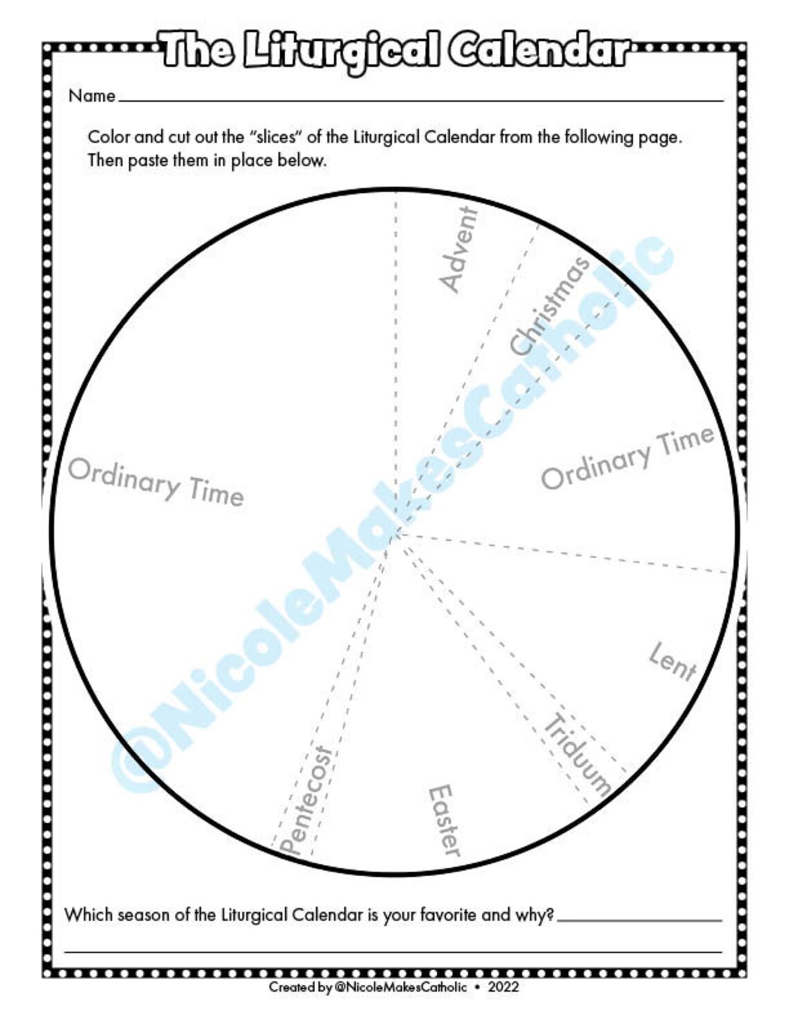 Printable Liturgical Calendar Worksheet Digital Download Etsy Printable Liturgical Calendar Worksheet Digital Download Etsy