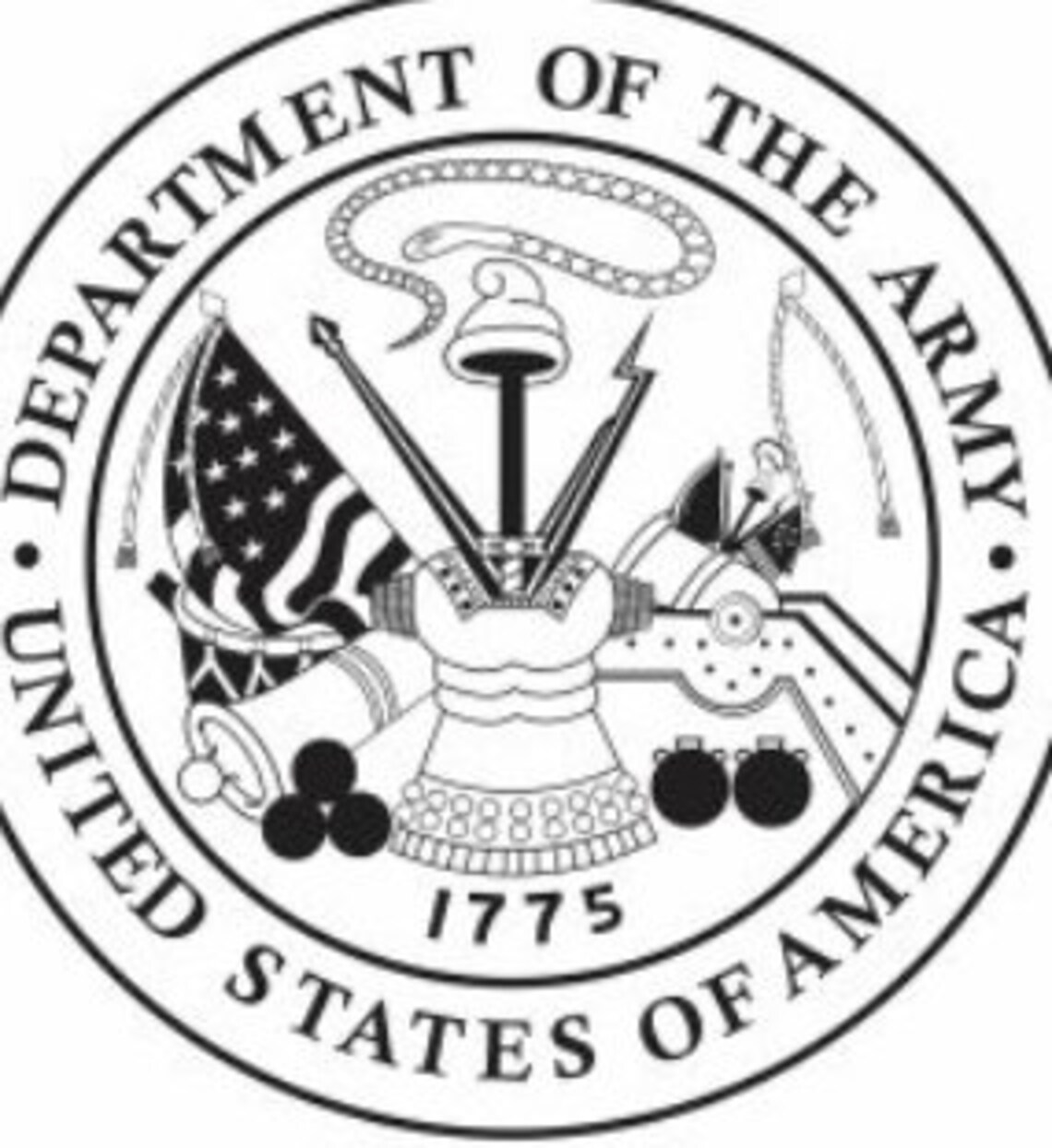 US Army Logo Seal .ai .svg .png Vector Department of the Etsy