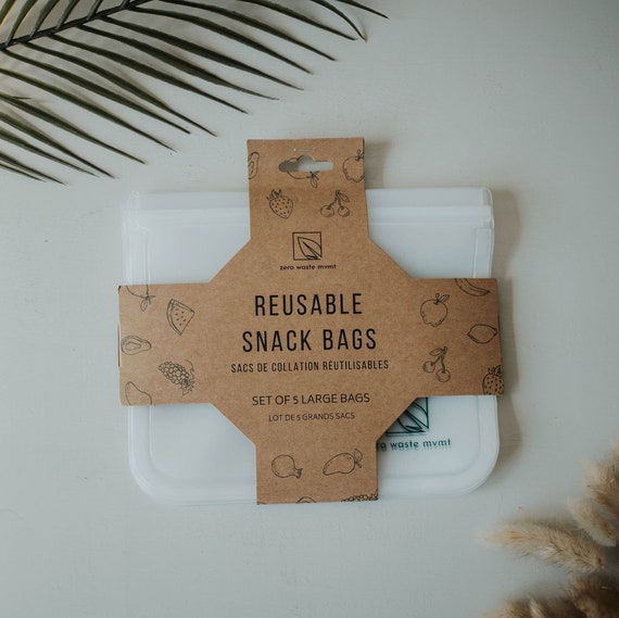 Reusable Large Food Baggie - Environmentally Friendly Snack Bag