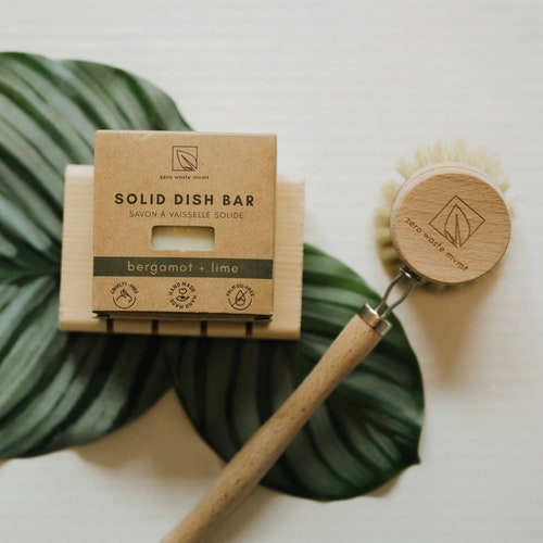 Zero Waste Dish Soap Bar Bergamot Lime Solid Vegan Dish Etsy Canada
