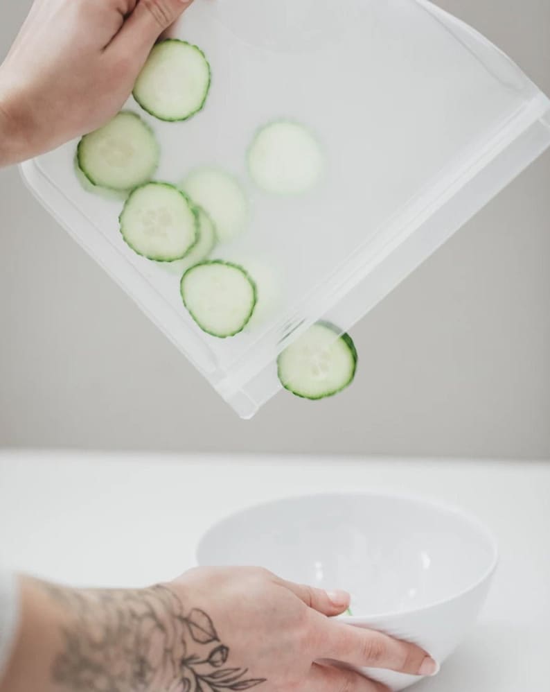 Food Saver Bags Reusable Food Saver Storage Bags Zero Waste Etsy