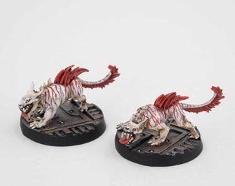 Escher Phyrr Cats Painted Miniature, Necromunda Escher Gang Figure, Sci Fi Wargaming Tabletop Mini