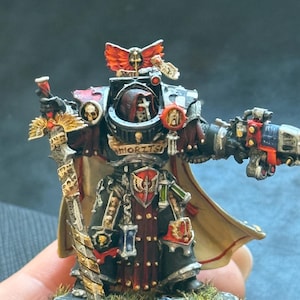 HandPainted Fantasy Miniature Figure, Marduk Sedras, Lord of the Twenty-third Order Painted, Wargaming Model, 40k Figurine, Custom Painted