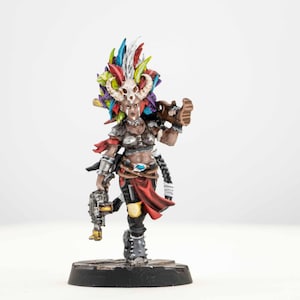 Hand-Painted Kria the Huntress Miniature: Fantasy Hero Collector&#39;s Model