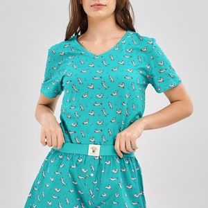 Pigiama in cotone biologico set per uomo o donna - Loungewear in Gift Box A - Pink Mood