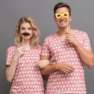 Pigiama in cotone biologico set per uomo o donna - Loungewear in Gift Box A - Carlini carini