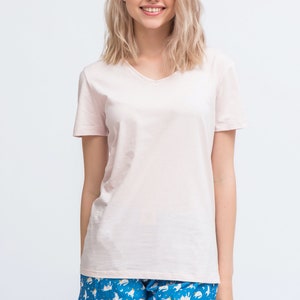 T-shirt organica in cotone uomo o donna - Loungewear in Gift Box A - Rosa