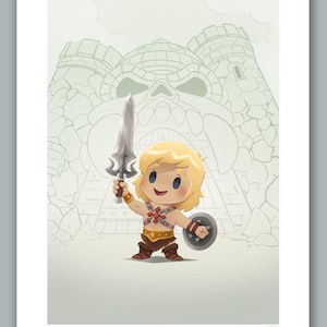 Heman with Castle Grayskull Print