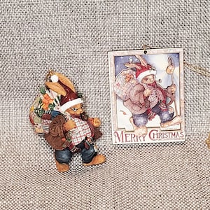Lang and Wise Chester Rabbit Christmas Ornaments