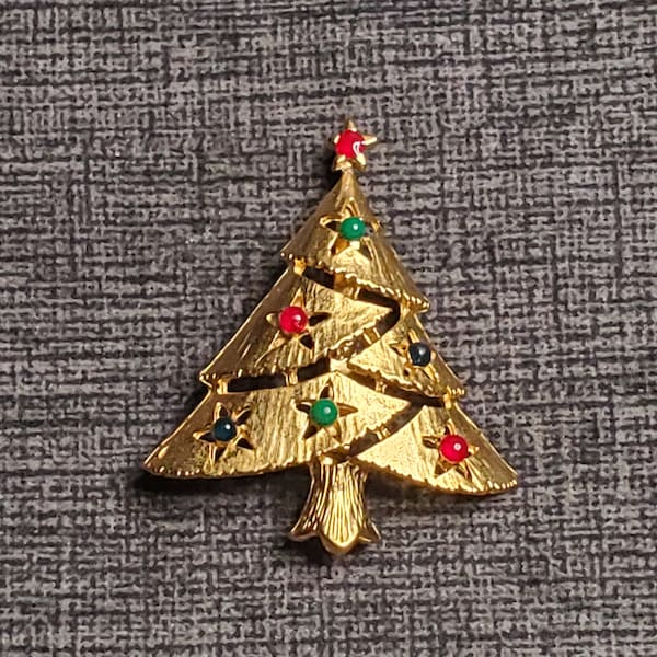 Eisenberg Ice Christmas Tree Brooch