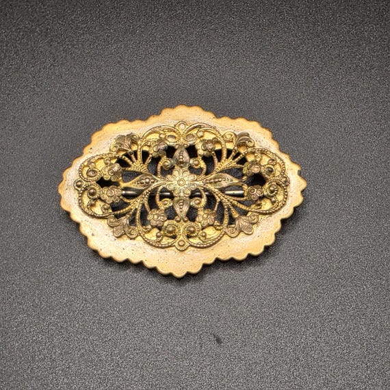 Antique Victorian Brass Sash Pin