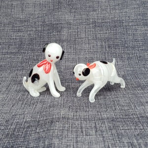 Vintage Blown Glass Dogs