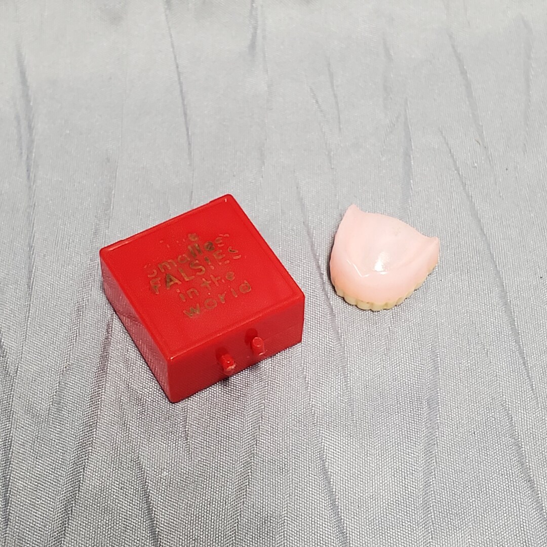 Vintage Novelty Gag Gift Miniature Plastic Dentures Etsy