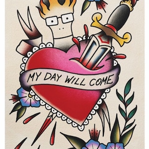 Descendents “Hope” inspired A4 High Quality Tattoo flash style Print