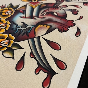 Gaslight Anthem "45" inspirerat A4 högkvalitativt tatueringsblixttryck i stil med bild 3
