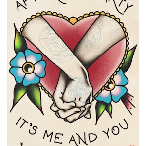 The Menzingers “After the Party” inspired A4 High Quality Tattoo flash style Print