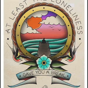 Spanish Love Songs “Otis/Carl” inspired A4 High Quality Tattoo flash style Print