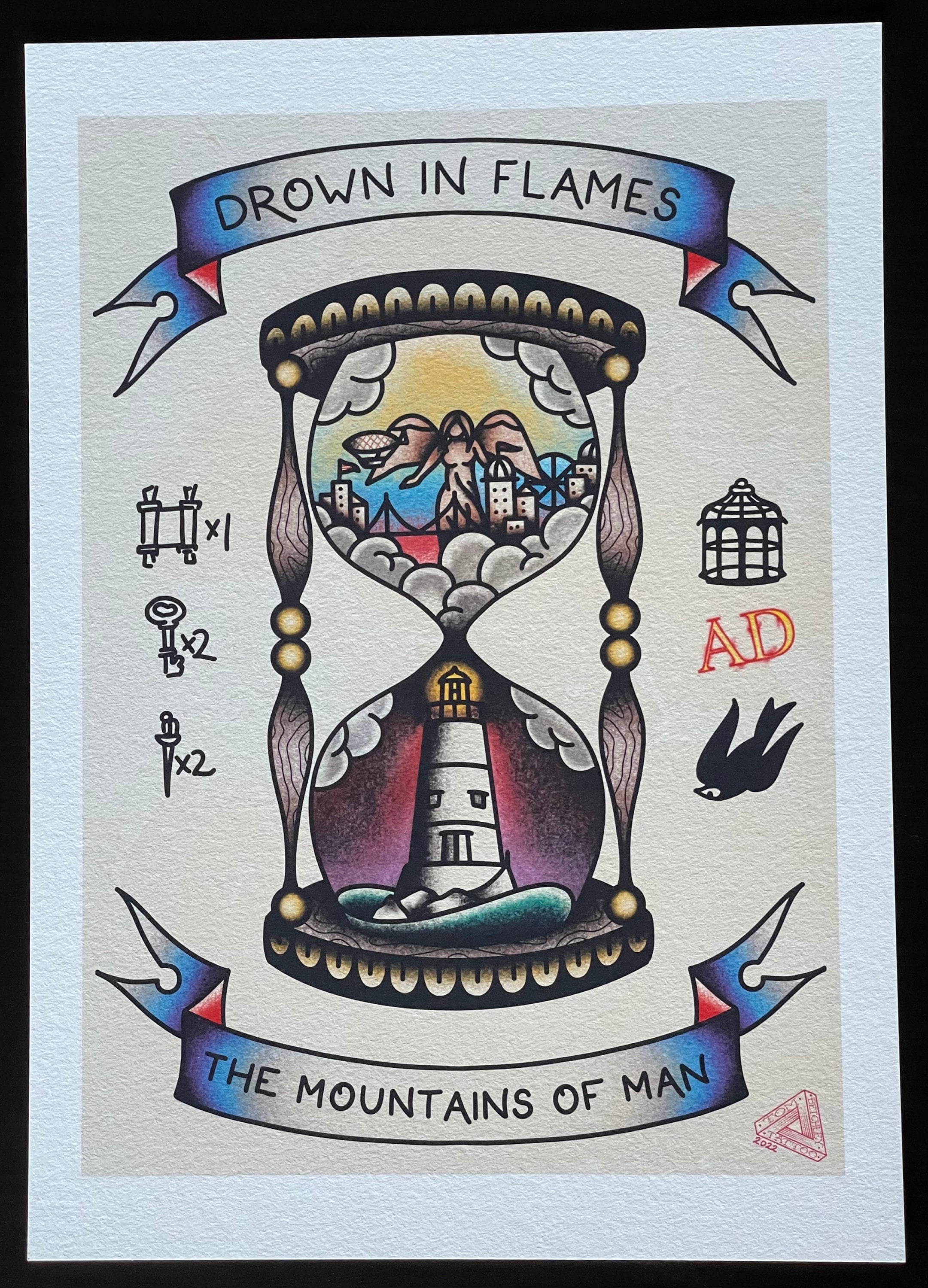 Buy Hourglass Tattoo Flash Online In India - Etsy India, image size:2161x3000