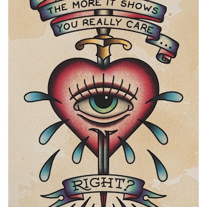 The Offspring „Self Esteem“ inspirierter A4 High Quality Tattoo Blitz Stil Druck