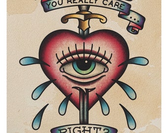 The Offspring “Self Esteem” inspired A4 High Quality Tattoo flash style Print
